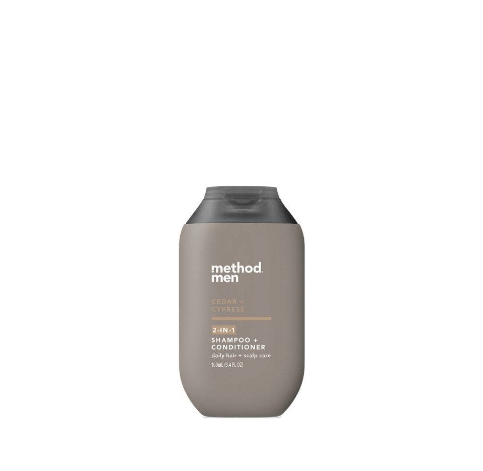 2-in-1 shampoo + conditioner - cedar + cypress. 3.4 fl oz